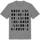 Mid Heather Gray t-shirt med Rosviksbodarna ordlek t-shirt