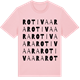 Pink Cotton t-shirt med Rotivaara ordlek t-shirt
