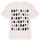 Vintage White t-shirt med Rotivaara ordlek t-shirt