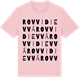Pink Cotton t-shirt med Rovvidievvá ordlek t-shirt