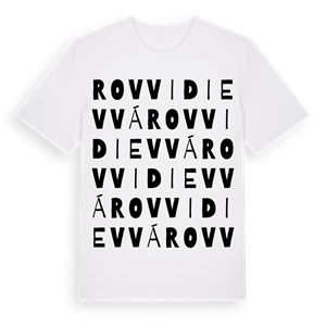 Rovvidievvá ordlek t-shirt – ekologisk bomull t-shirt från Pinshirt