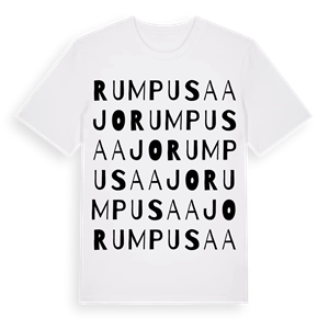 Rumpusaajo ordlek t-shirt – ekologisk bomull t-shirt från Pinshirt