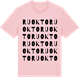 Pink Cotton t-shirt med Ruokto ordlek t-shirt