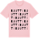 Pink Cotton t-shirt med Ruutti ordlek t-shirt