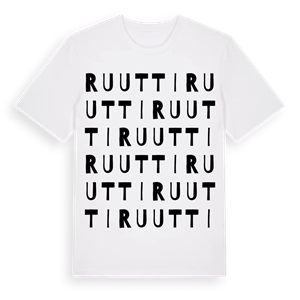 Ruutti ordlek t-shirt – ekologisk bomull t-shirt från Pinshirt