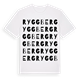 White t-shirt med Ryggberg ordlek t-shirt