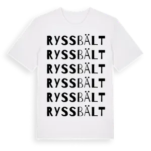 Ryssbält ordlek t-shirt – ekologisk bomull t-shirt från Pinshirt
