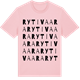 Pink Cotton t-shirt med Rytivaara ordlek t-shirt