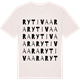 Vintage White t-shirt med Rytivaara ordlek t-shirt