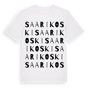 Saarikoski ordlek t-shirt – ekologisk bomull t-shirt från Pinshirt