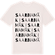 Vintage White t-shirt med Saarnamäki ordlek t-shirt