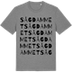 Mid Heather Gray t-shirt med Sågdammet ordlek t-shirt