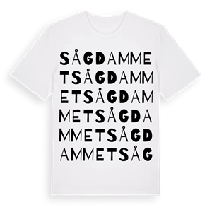 Sågdammet ordlek t-shirt – ekologisk bomull t-shirt från Pinshirt