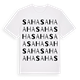 White t-shirt med Saha ordlek t-shirt