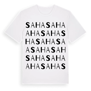 Saha ordlek t-shirt – ekologisk bomull t-shirt från Pinshirt