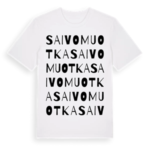 Saivomuotka ordlek t-shirt – ekologisk bomull t-shirt från Pinshirt