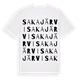 White t-shirt med Sakajärvi ordlek t-shirt
