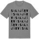 Mid Heather Gray t-shirt med Sakajärvi ordlek t-shirt