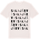 Vintage White t-shirt med Sakajärvi ordlek t-shirt