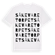 White t-shirt med Såkevaretorpet ordlek t-shirt