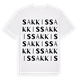 White t-shirt med Sakkis ordlek t-shirt