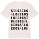 Vintage White t-shirt med Sälgberg ordlek t-shirt