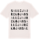 Vintage White t-shirt med Sallejaurekojan ordlek t-shirt