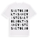 Saltoluokta sameviste ordlek t-shirt