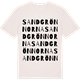 Vintage White t-shirt med Sandgrönnorna ordlek t-shirt