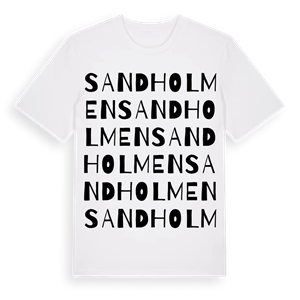 Sandholmen ordlek t-shirt – ekologisk bomull t-shirt från Pinshirt