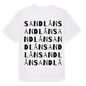 Sandlån ordlek t-shirt – ekologisk bomull t-shirt från Pinshirt