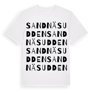 Sandnäsudden ordlek t-shirt – ekologisk bomull t-shirt från Pinshirt