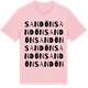 Pink Cotton t-shirt med Sandön ordlek t-shirt