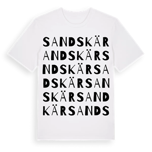 Sandskär ordlek t-shirt – ekologisk bomull t-shirt från Pinshirt