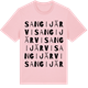 Pink Cotton t-shirt med Sangijärvi ordlek t-shirt