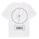 White t-shirt med Sangis t-shirt