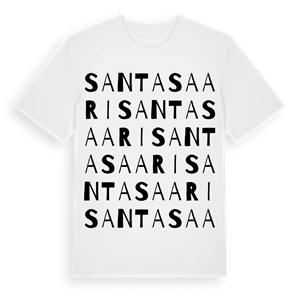 Santasaari ordlek t-shirt – ekologisk bomull t-shirt från Pinshirt