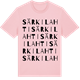 Pink Cotton t-shirt med Särkilahti ordlek t-shirt