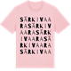 Pink Cotton t-shirt med Särkivaara ordlek t-shirt