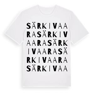 Särkivaara ordlek t-shirt – ekologisk bomull t-shirt från Pinshirt