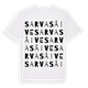 White t-shirt med Sarvasåive ordlek t-shirt