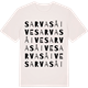 Vintage White t-shirt med Sarvasåive ordlek t-shirt