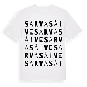 Sarvasåive ordlek t-shirt – ekologisk bomull t-shirt från Pinshirt