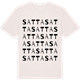 Vintage White t-shirt med Satta ordlek t-shirt