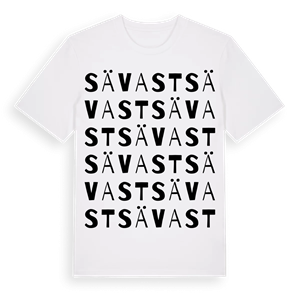 Sävast ordlek t-shirt – ekologisk bomull t-shirt från Pinshirt