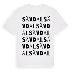Sävdal ordlek t-shirt – ekologisk bomull t-shirt från Pinshirt