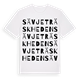 White t-shirt med Sävjeträskheden ordlek t-shirt