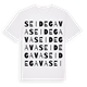 White t-shirt med Seidegava ordlek t-shirt