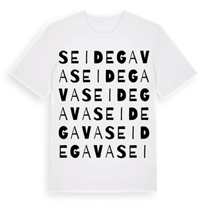Seidegava ordlek t-shirt – ekologisk bomull t-shirt från Pinshirt