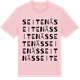 Pink Cotton t-shirt med Seitenäs ordlek t-shirt